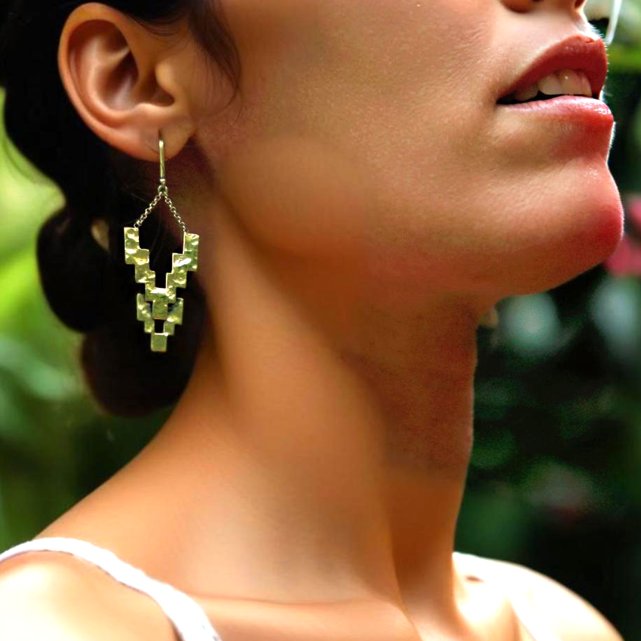 Nuba Earrings ~ Italian Brass